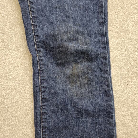 Vintage LL Bean Women’s Jeans Size 8 Blue Classic Fit Distressed Straight Leg - Picture 7 of 9